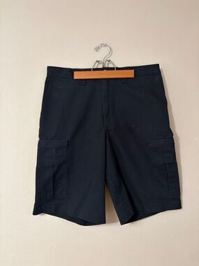 Dickies Men's W735842 Loose Fit Multi-Pocket Cargo Shorts black [Size 34